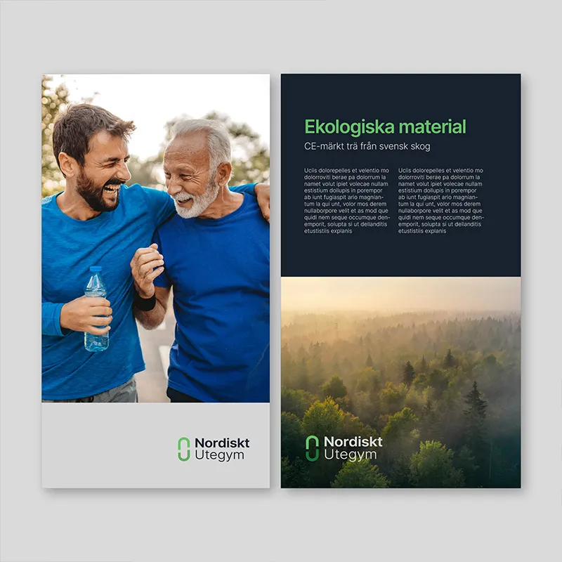 Nordiskt Utegym reklamblad
