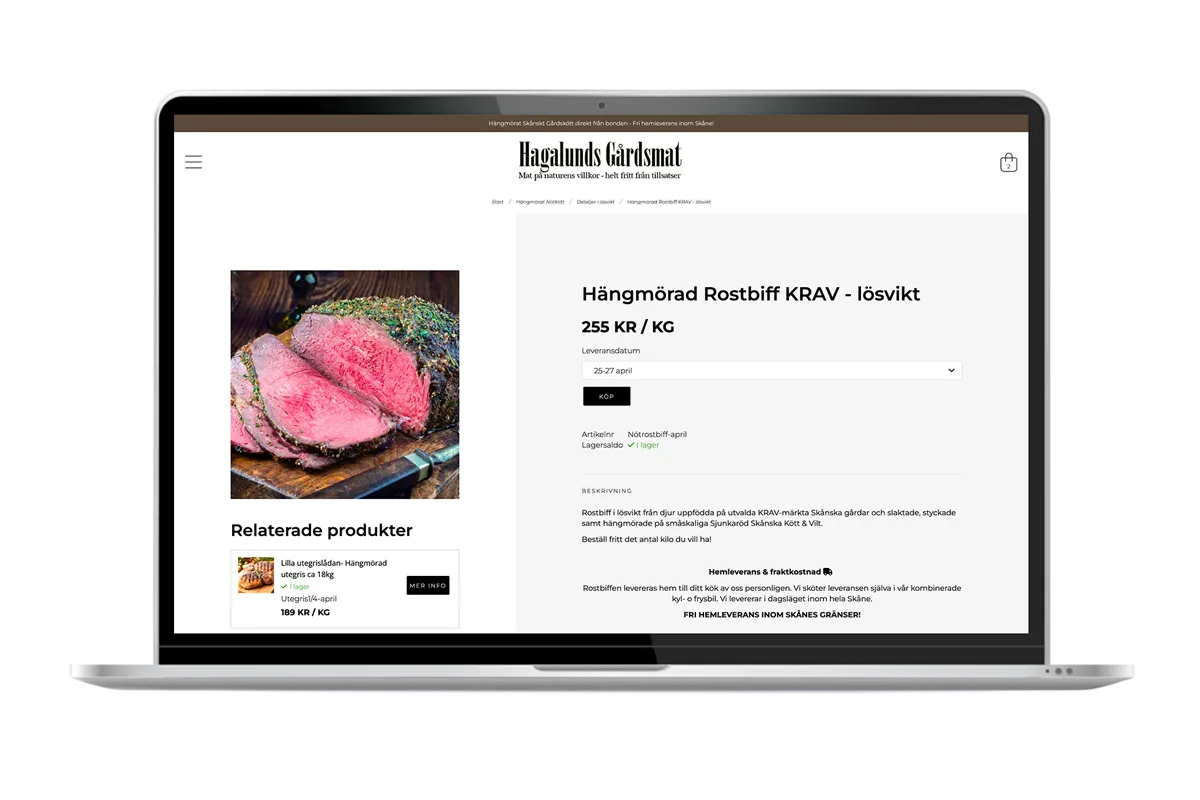 Hagalunds Gårdsmat
produktsida