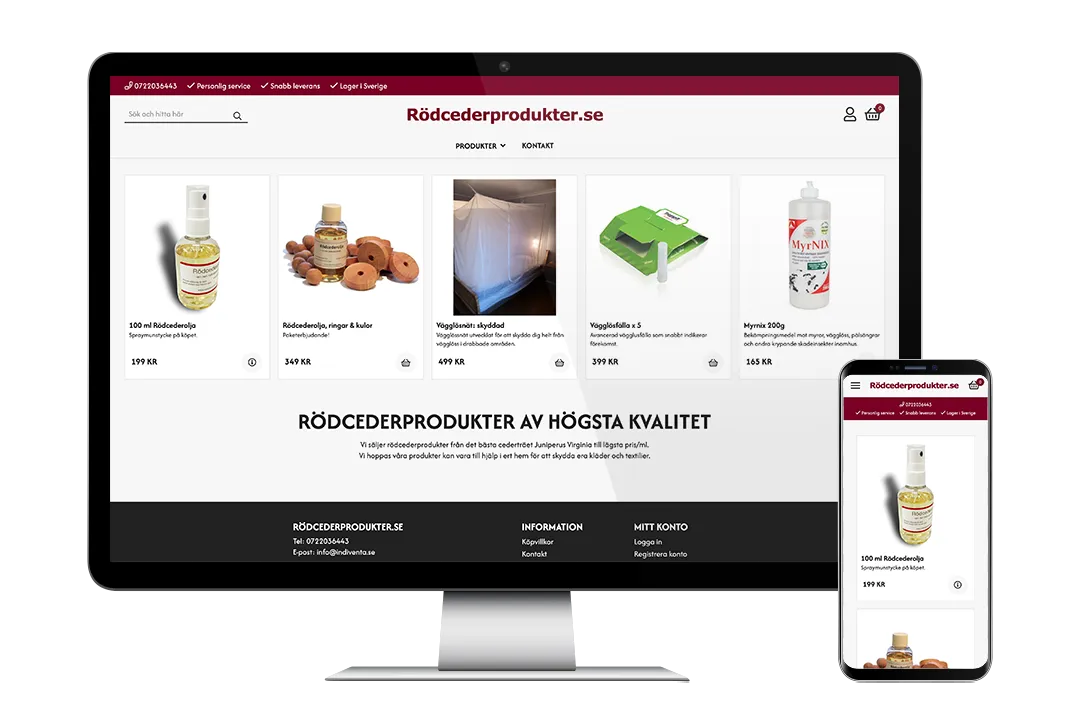 Rödceder startsida