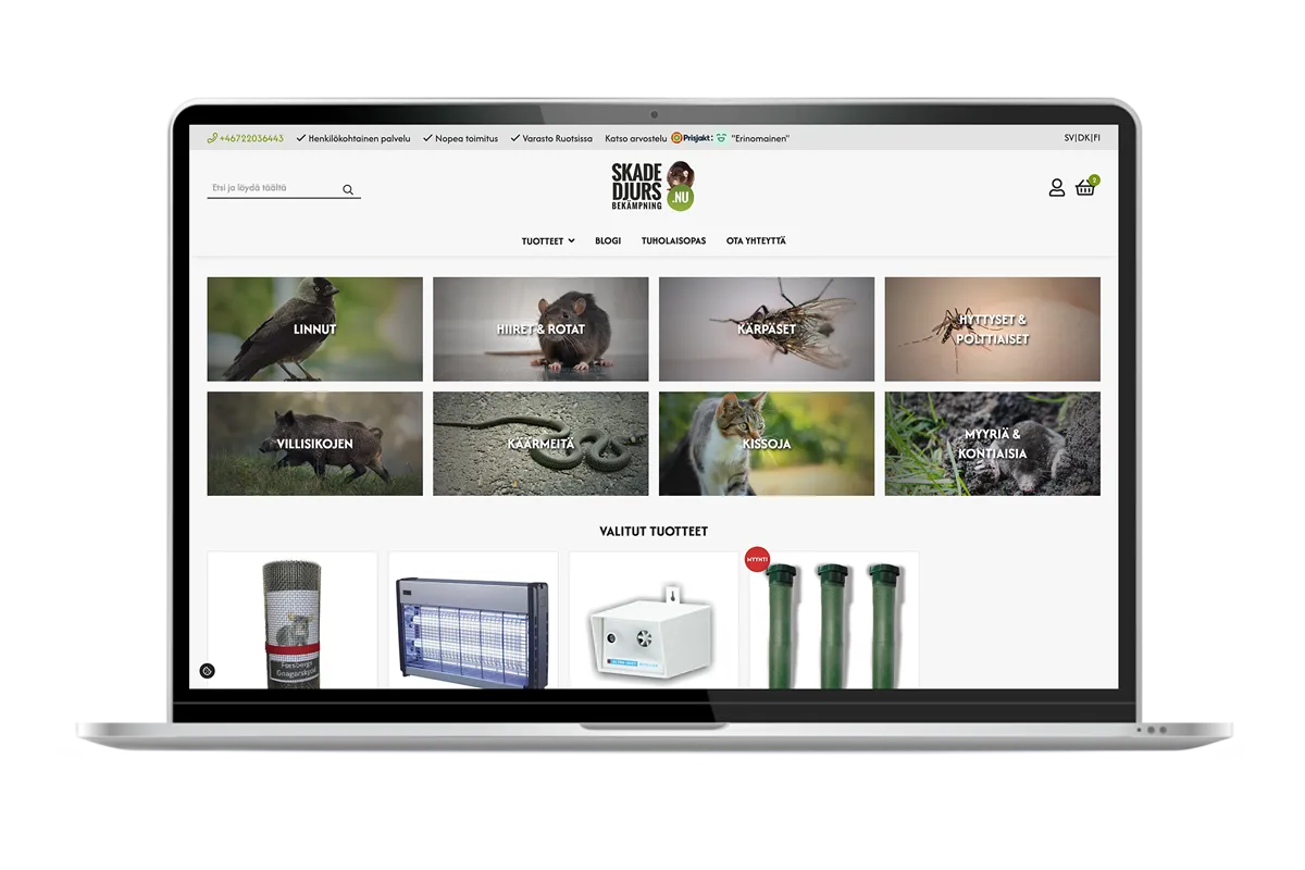 Skadedjur produktsida